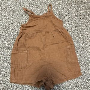 Brown gauzy romper